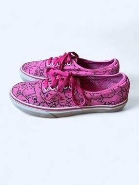 Vans x Sanrio Pink Hello Kitty Pattern Low-Top Sneakers